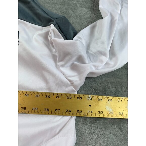 Track Jacket Mens XL USA Olympic Committee White Gray Full Zip USA Made Light - Picture 5 of 16